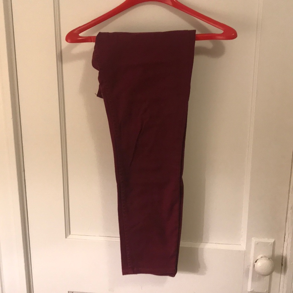 Roxy maroon skinny jeans